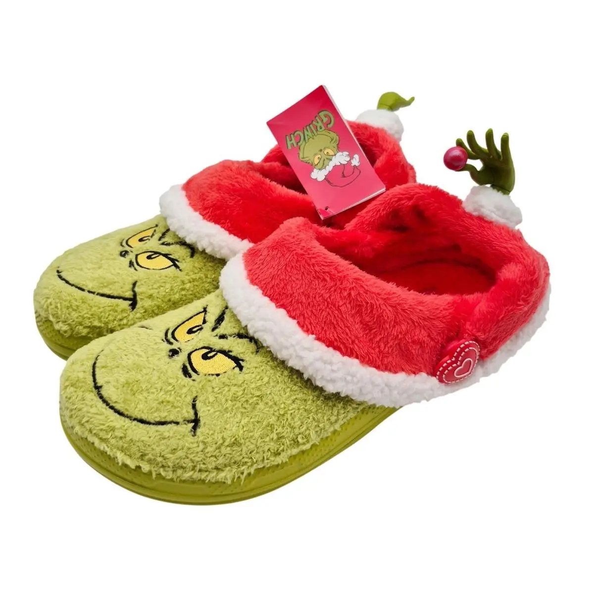 Crocs The Grinch Classic Lined Clogs Men`s Size 10 Shoes Unisex Casual Green