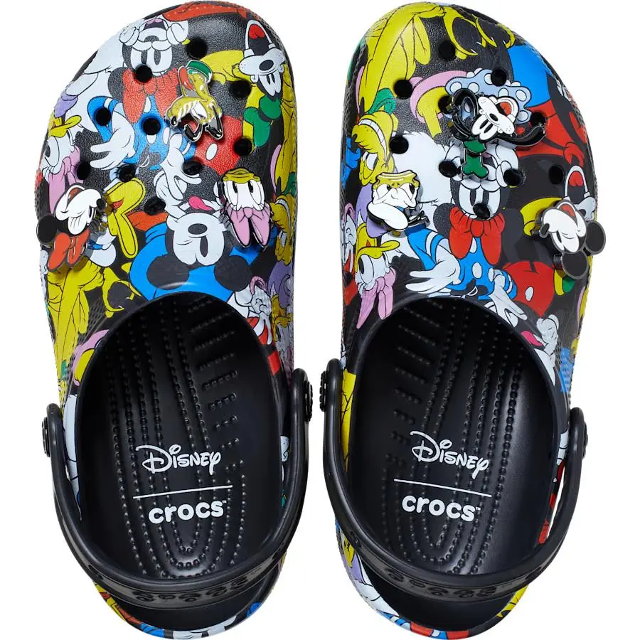 Mickey and Friends Classic Clog Crocs Women’s 11 Men’s 9 Comfort Jibbitz Charms