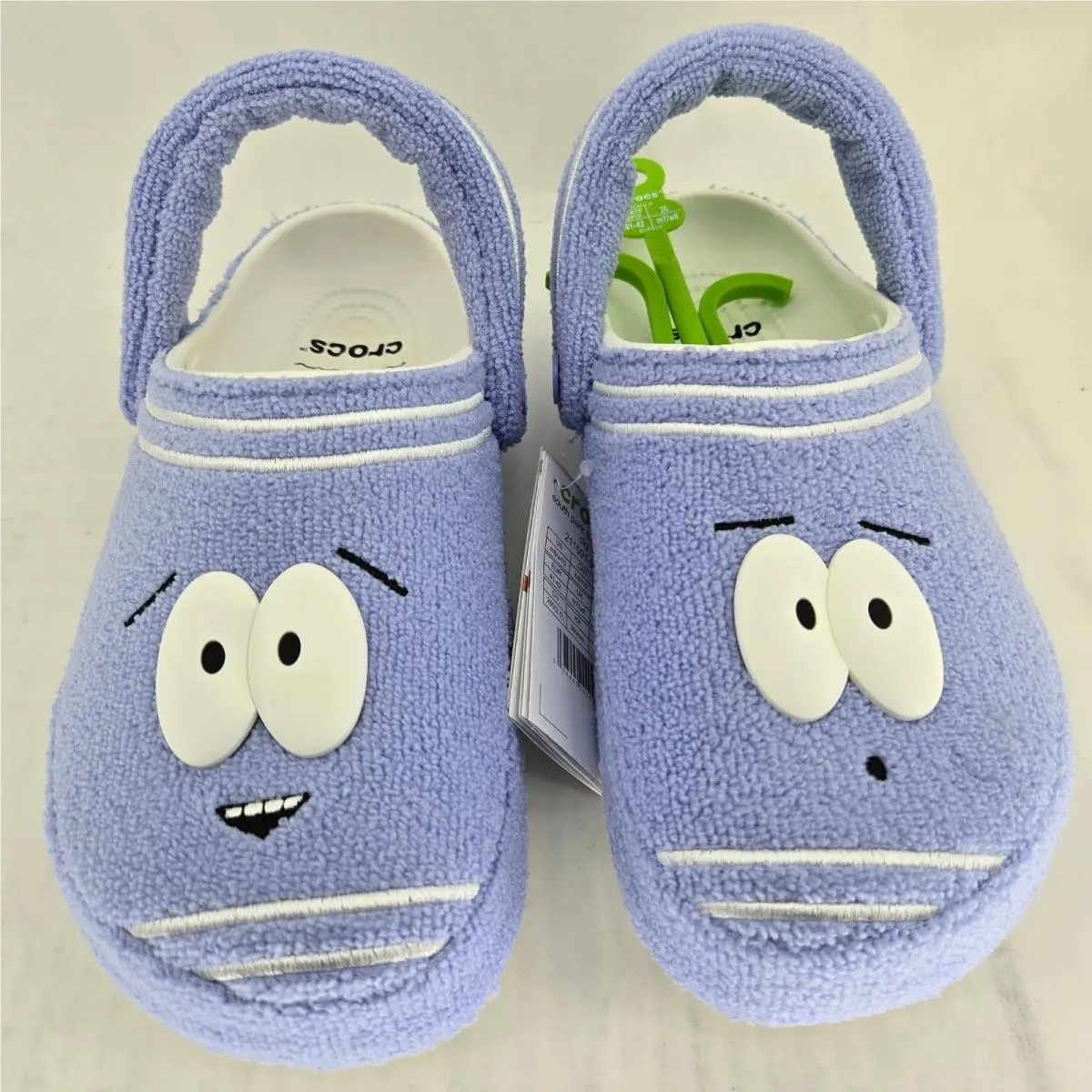 Crocs South Park Towelie Classic Clogs Purple Terry Cloth Men 8 Women 10 211501