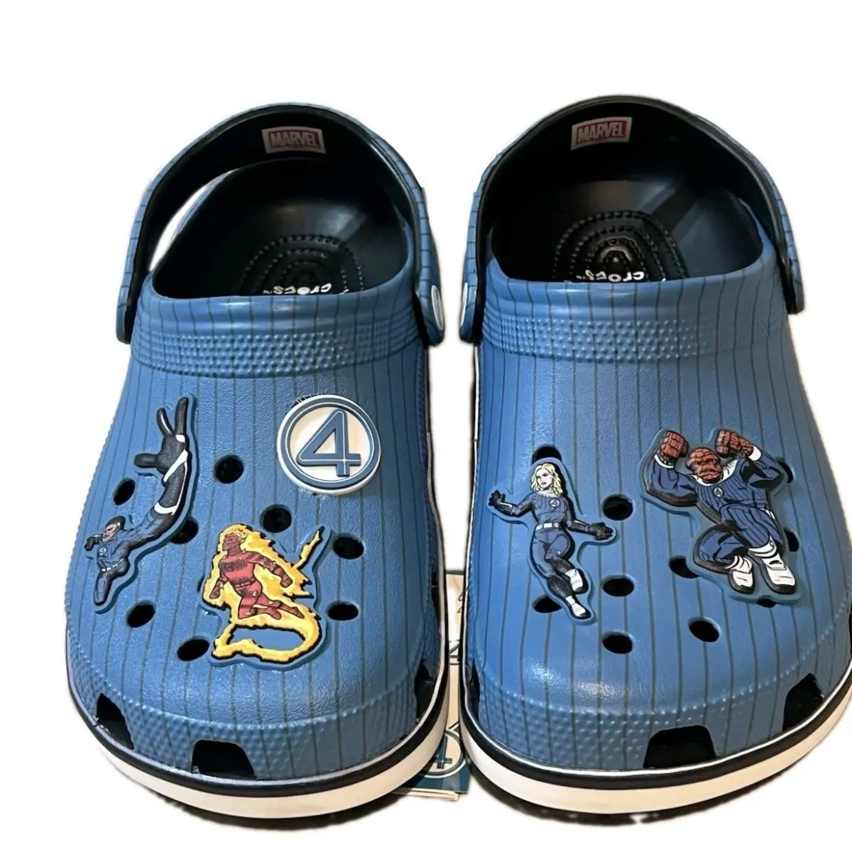 Crocs Marvel Fantastic 4 Classic Clog Men 9 Women 11 First Steps Sandals Blue