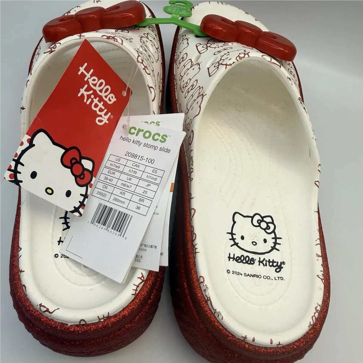 Crocs shoes - Crocs X Hello Kitty Stomp - White (UPC: 0196265642496) 3