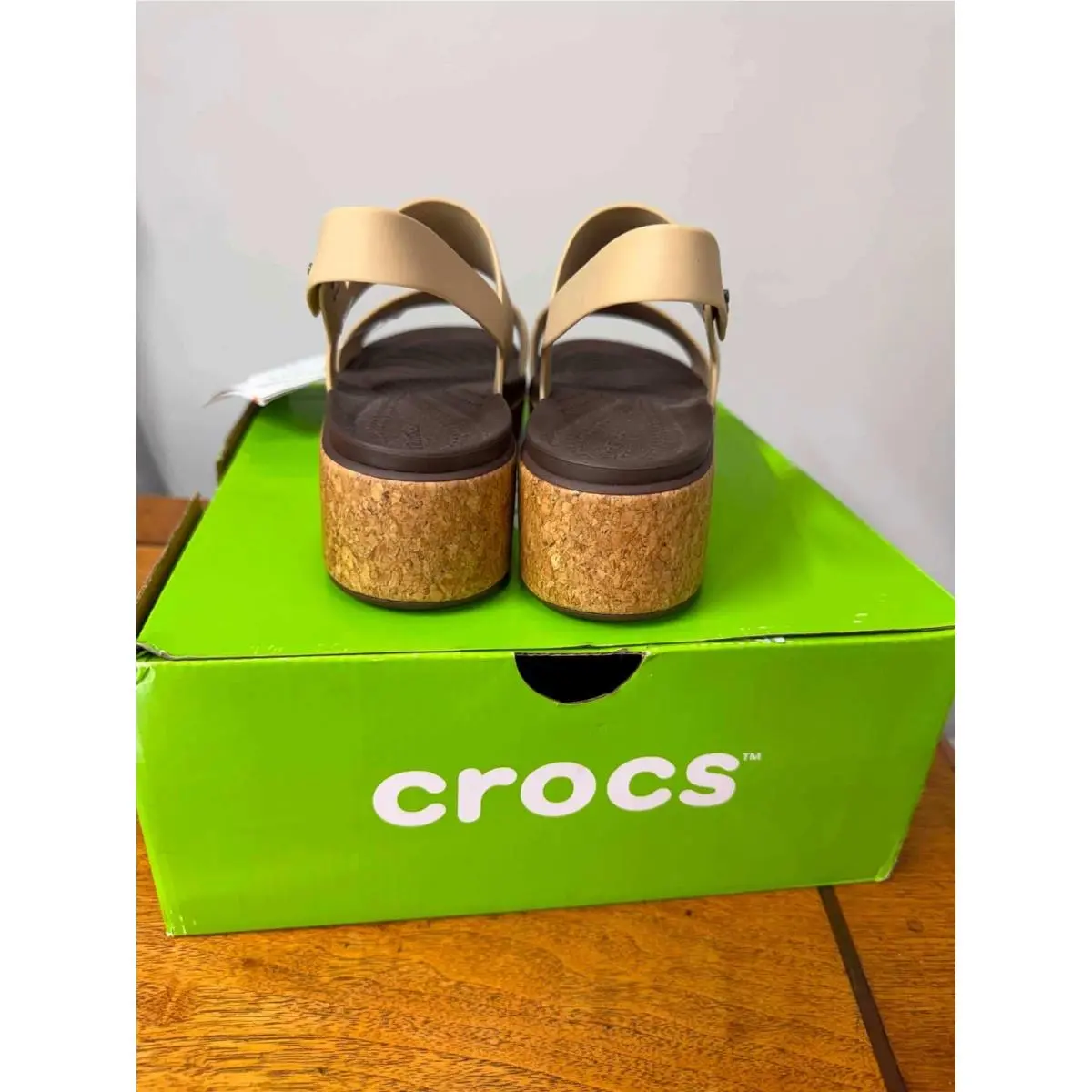 Crocs shoes - Crocs Brooklyn Cork Low Wedge - Beige 2
