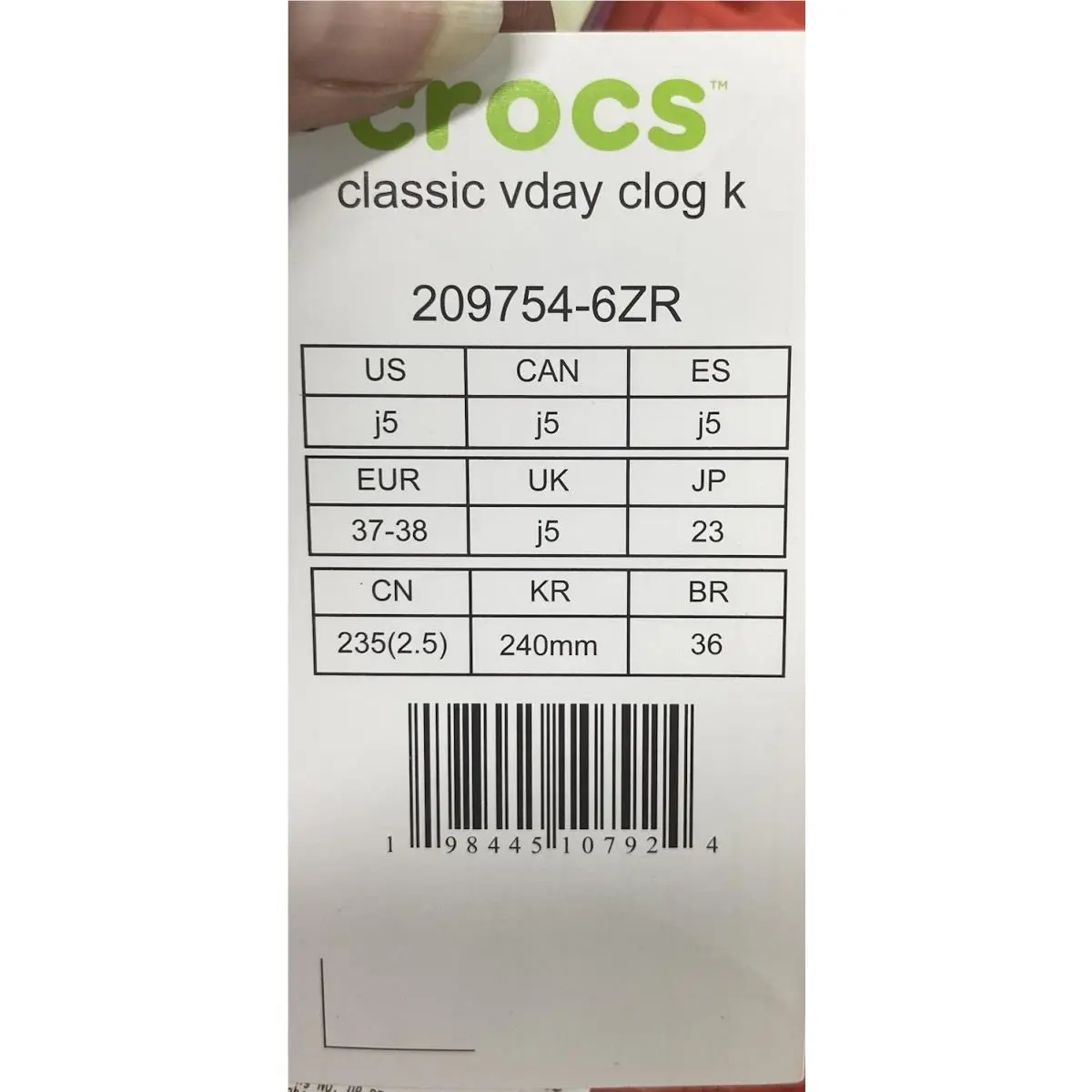 Crocs shoes - red/pink (UPC: 198445107269) 5