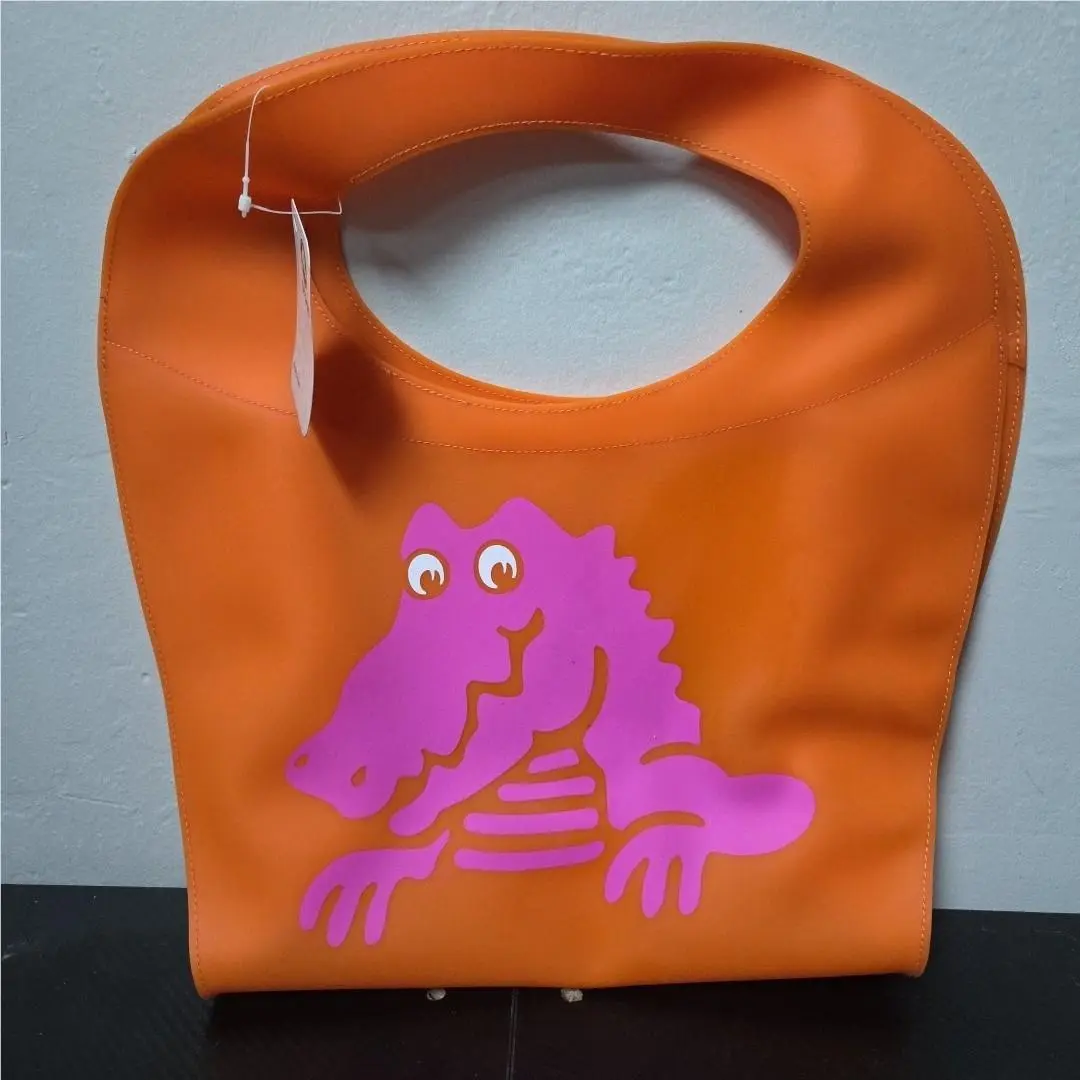 Crocs Gear Beach Tote Orange with Purple Croc