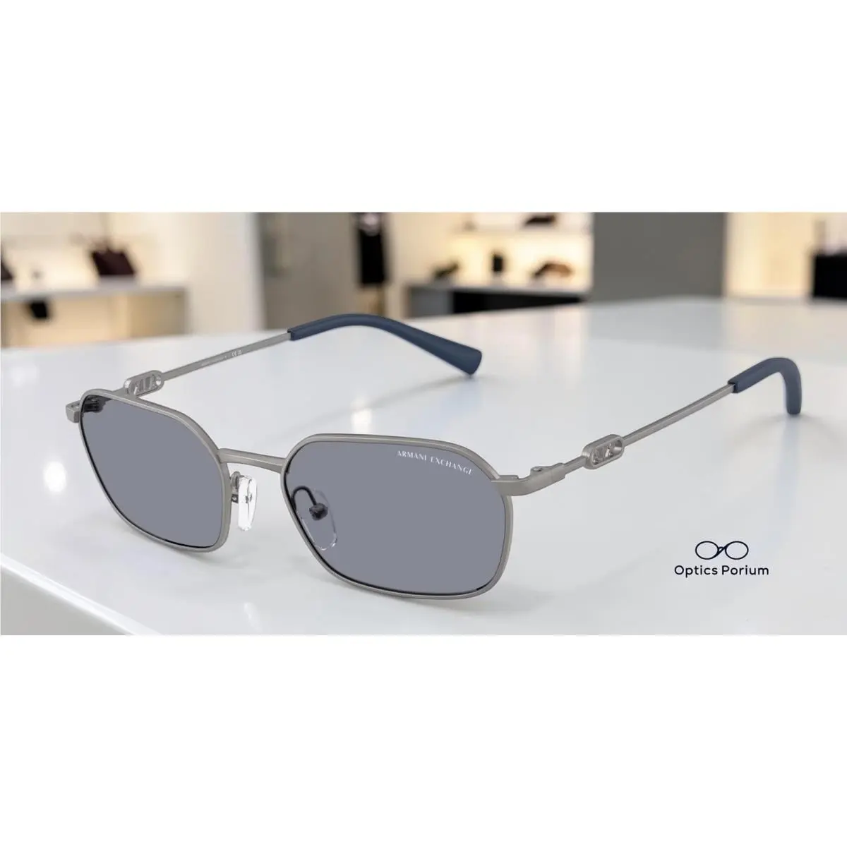 Armani Exchange AX2056S 6003 1 Matte Gunmetal Grey 54 mm Unisex Sunglasses