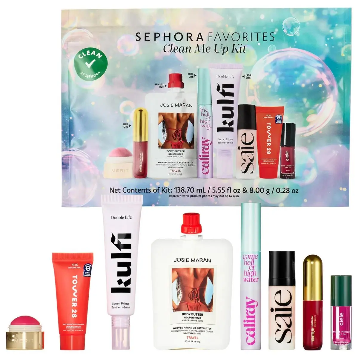 Sephora Favorites Clean Me Up Kit Makeup Value Set/100%AUTHENTIC