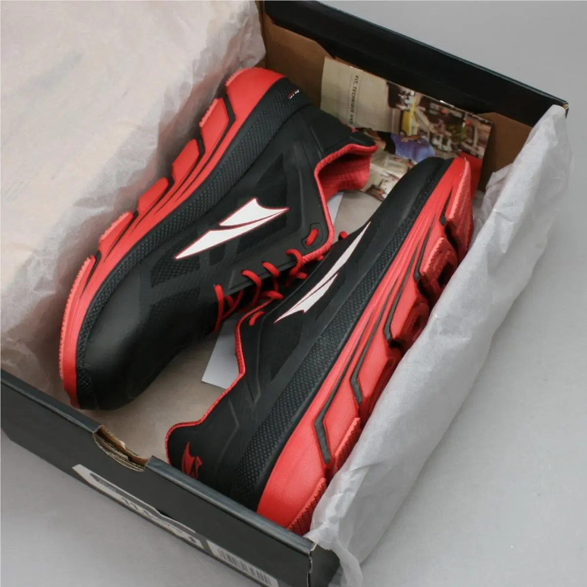 Altra shoes - AFM1838F6MENS - AFM1838F-6 mens - Black and Red 0