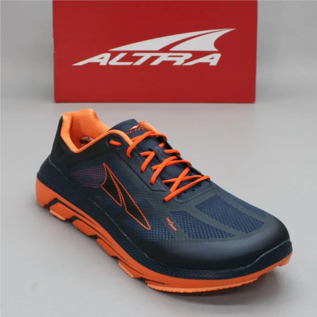 Altra Mens 11.5 Duo Blue Orange Road Running Zero Drop Shoes Sneakers AFM1838F-8