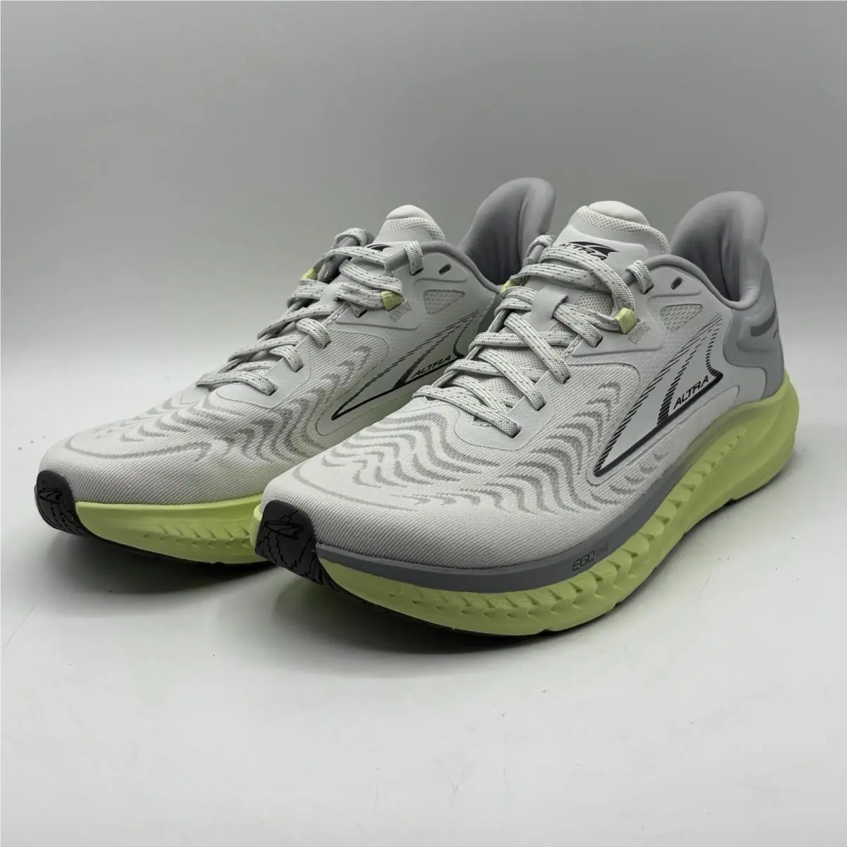 Altra Torin 7 Shoes Men’s Size 7.5 White Gray Neon Green Running AL0A82C4231