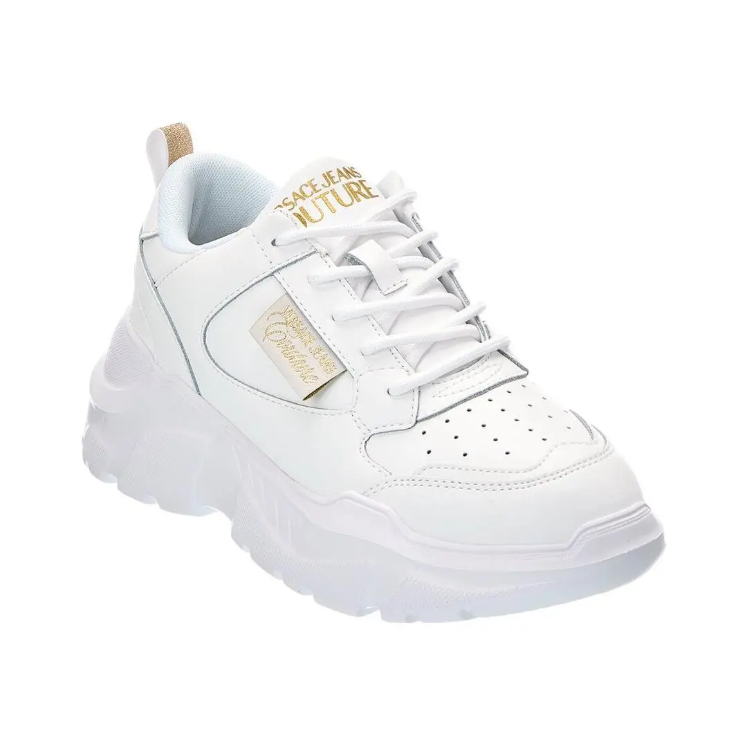 Jeans Couture Leather Sneaker Women`s by Versace