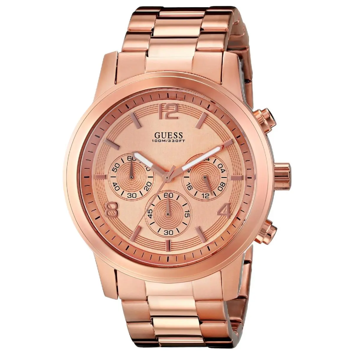 Guess Men`s Contemporary Rose Gold-tone Chronograph Watch U16003G1