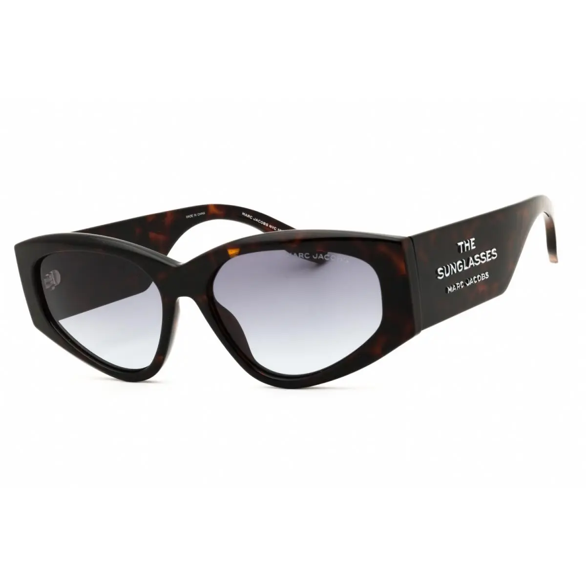 Marc Jacobs Marc 803 S 086 GB Sunglasses Havana Frame Gray Azure Lenses 56mm