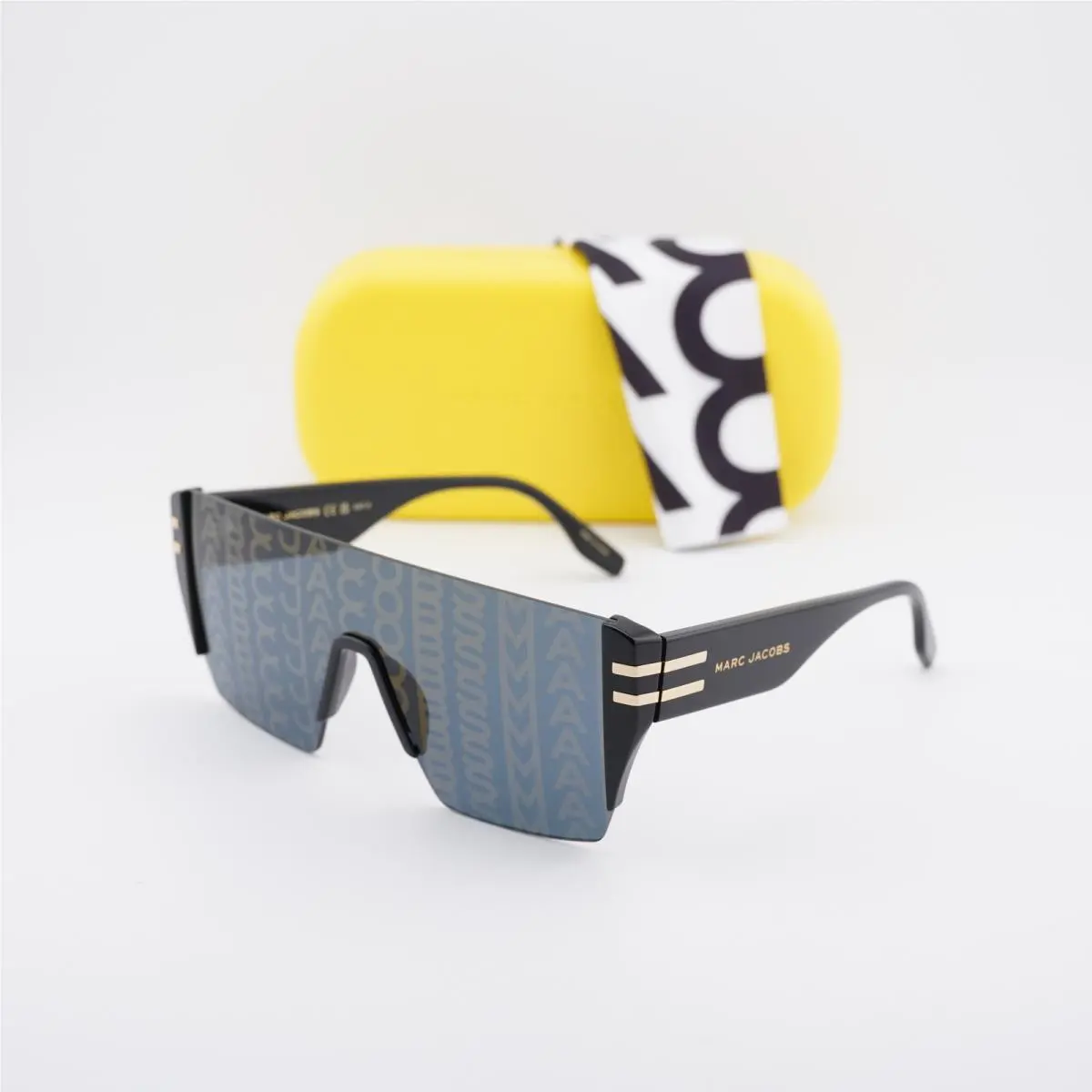 Marc Jacobs Marc 712/S 0NZU 7Y Black/dark Grey with Gold Decor 99-1-145