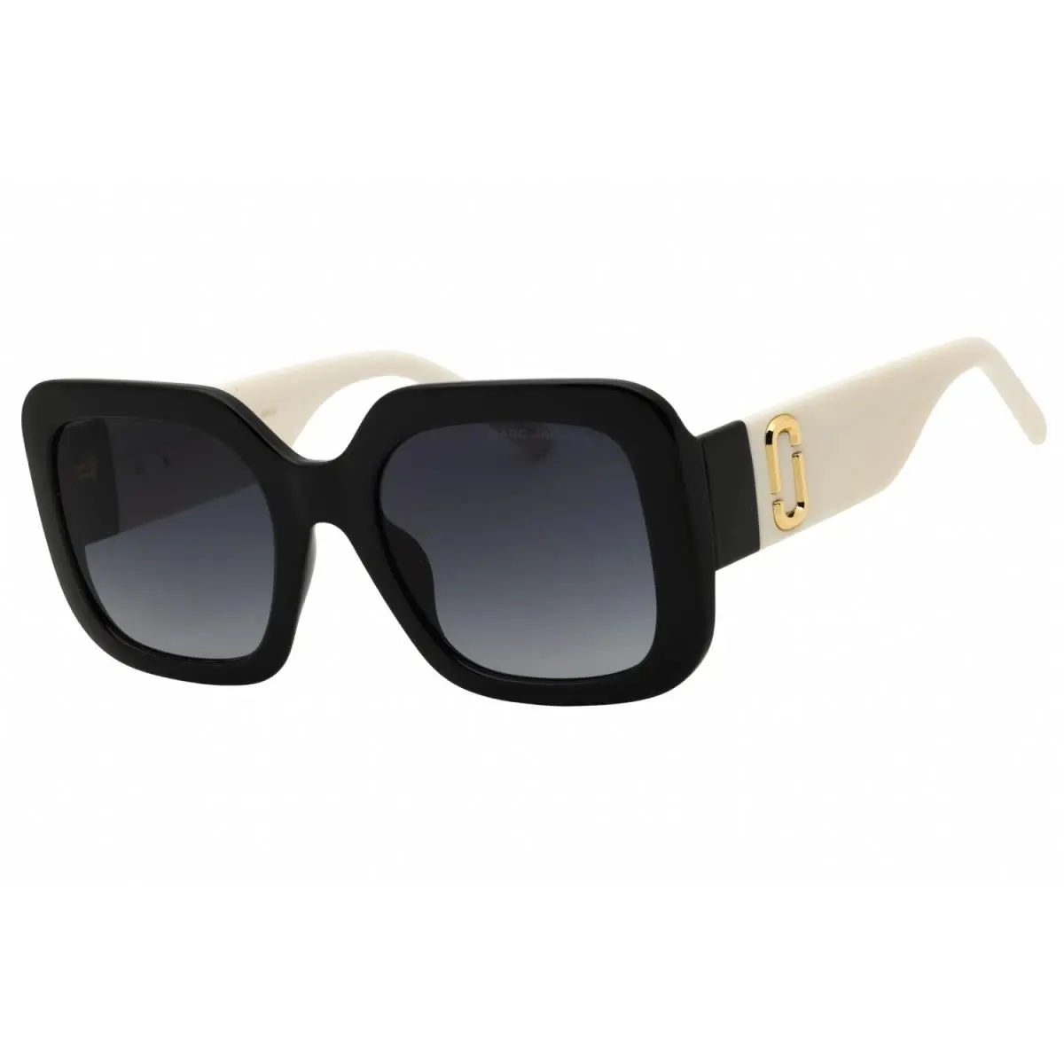 Marc Jacobs Marc 647 S US 080S 9O Sunglasses Black White Frame Gray Lenses 53mm