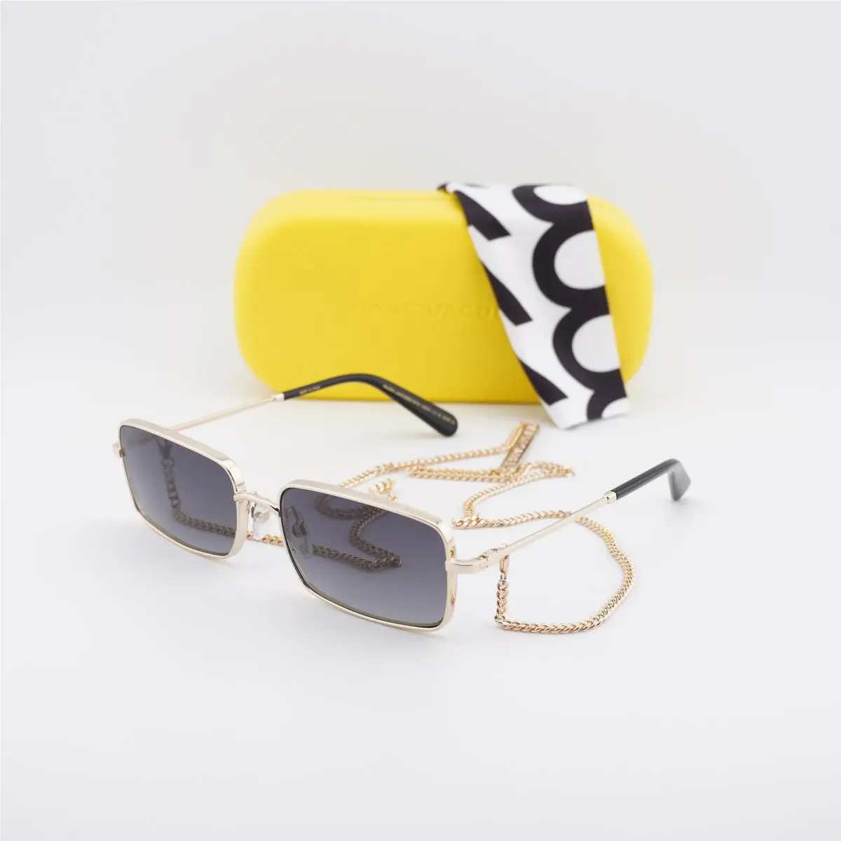 Marc Jacobs Marc 771/N/S 0RHL 9O Gold with Gold Chain/black/dark Grey