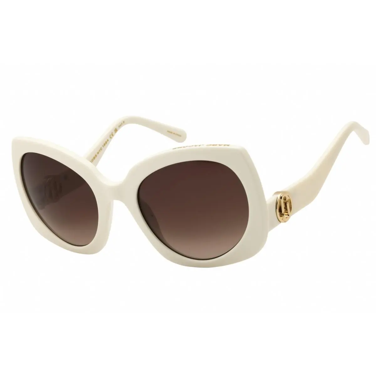Marc 808/S 0SZJ HA Ivory/brown Gradient 57-23-130 Sunglasses by Marc Jacobs