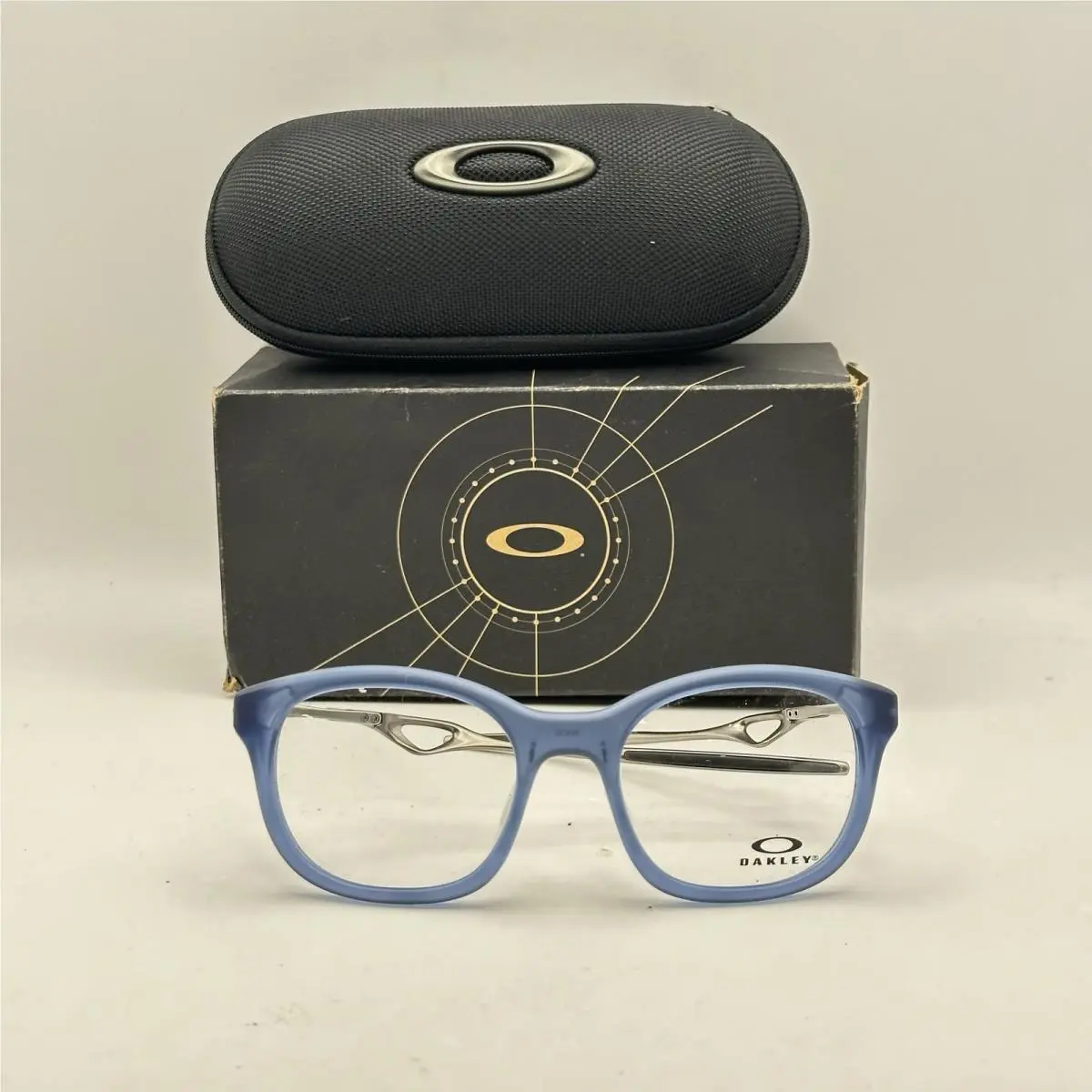 Unisex Neoture Square Full Rim Eyeglasses OX8204D Transparent Abyss by Oakley