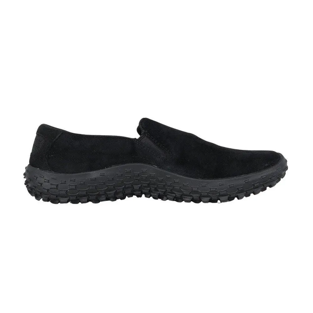 Merrell Wrapt J007681 Men`s Black Suede Slip On Round Toe Moccasin Shoes LIQ1270 - Black