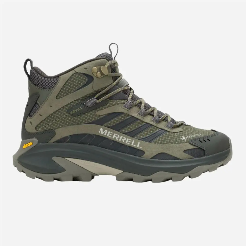 Merrell Men`s Moab Speed 2 Mid Gore-tex® Hiking Shoes - Olive