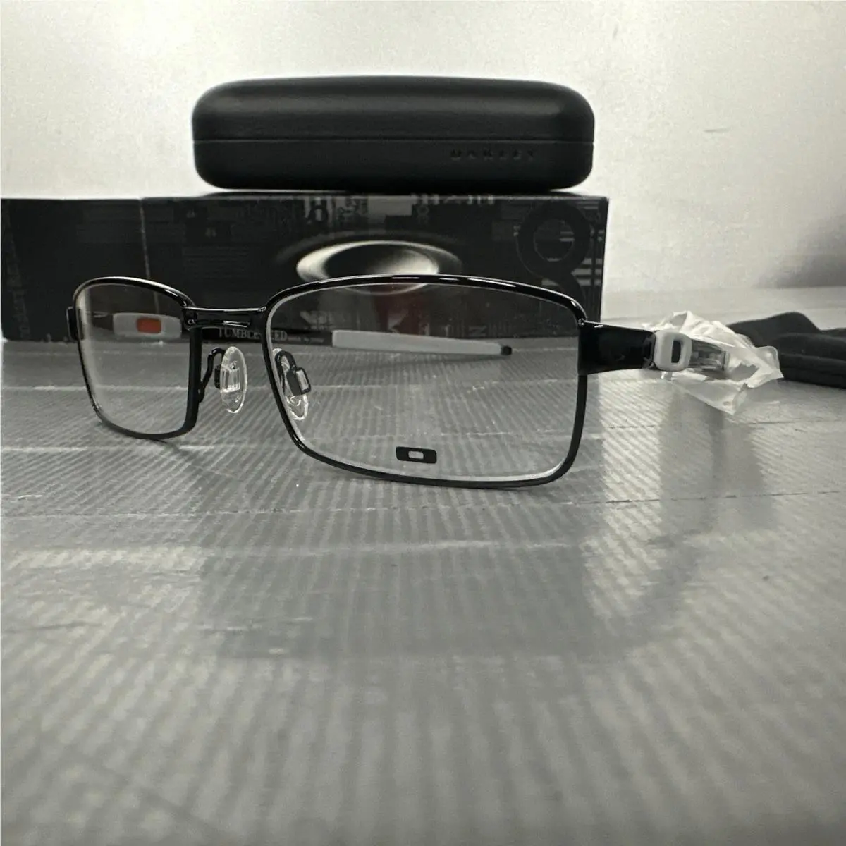 Oakley Eyeglasses OX3112-0153Tumbleweed Black Rectangular Metal Frame 53-18 143