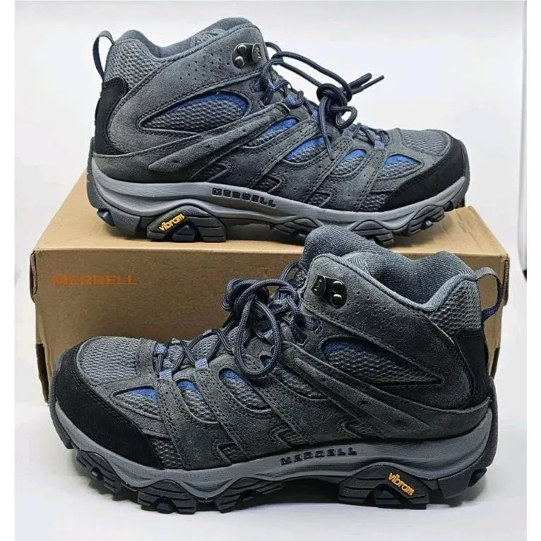 Merrell Moab 3 Mid Waterproof Mens Size 9 Wide Boots Granite Hiking Shoes