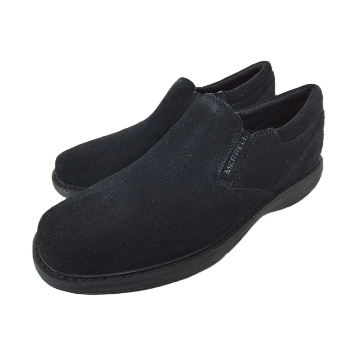 Merrell World Vue Moc Suede Black Men`s Size 8 US