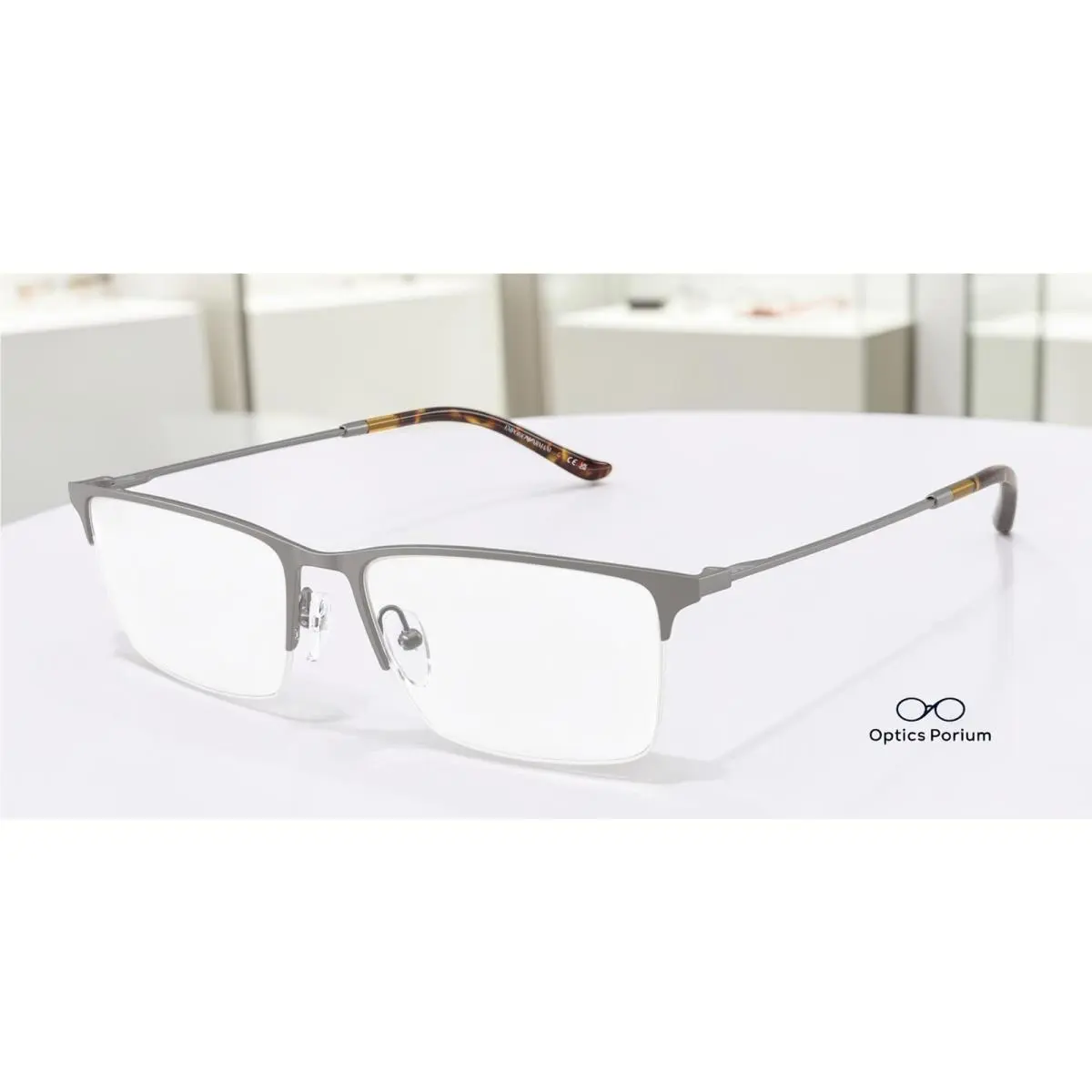 Emporio Armani EA1171 3003 Matte Gunmetal Demo Lens 55 mm Men`s Eyeglasses