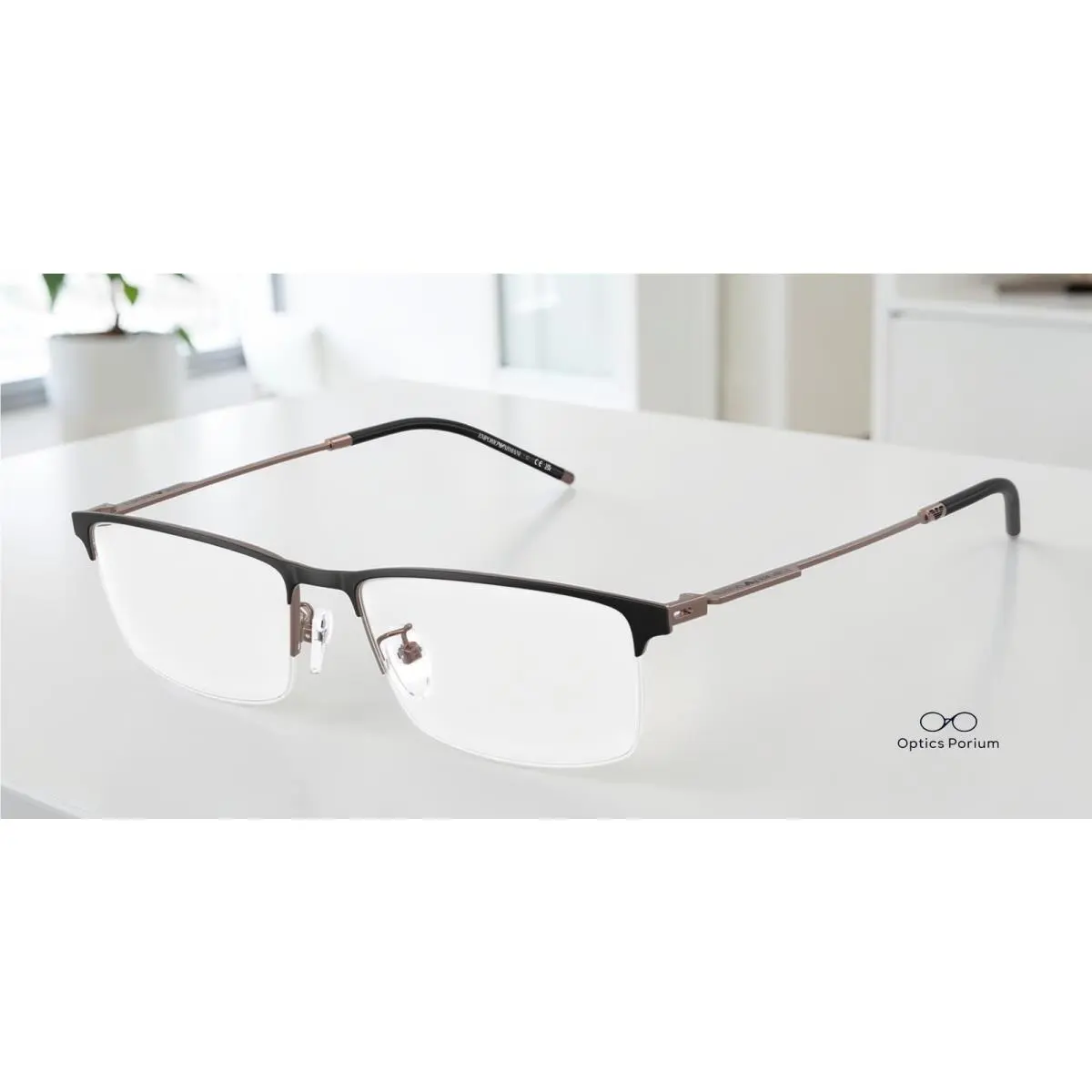 Emporio Armani EA1168D 3006 Matte Black Demo Lens 56 mm Men`s Eyeglasses
