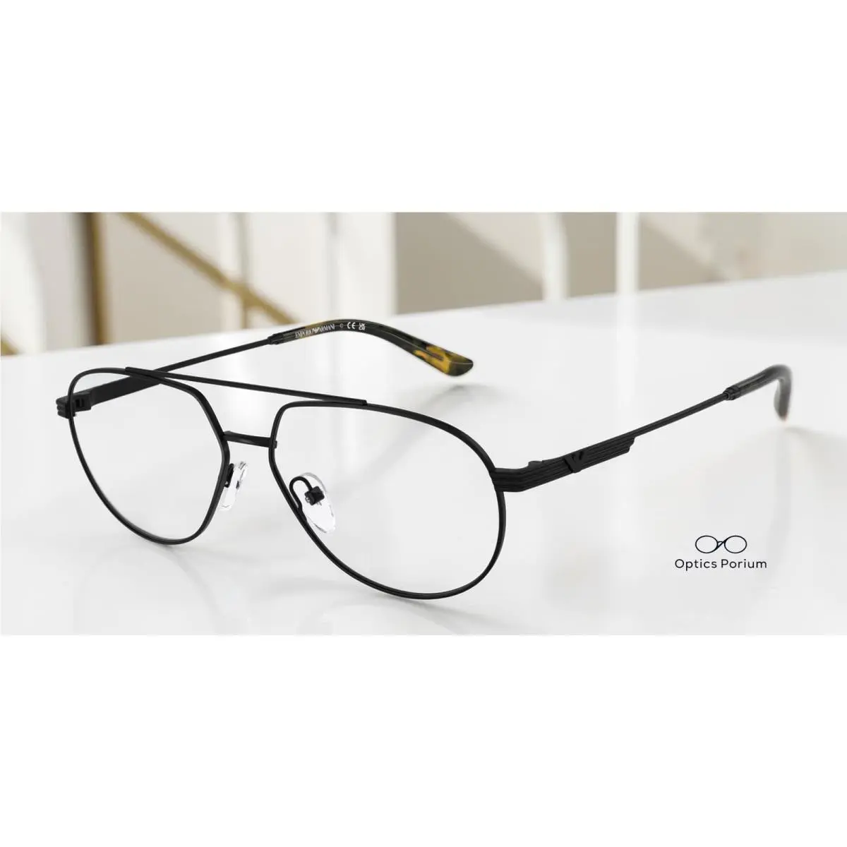 Emporio Armani EA1165 3001 Matte Black Demo Lens 56 mm Men`s Eyeglasses