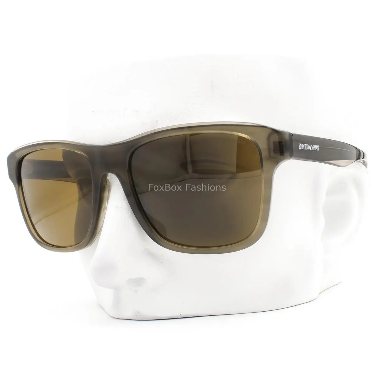 Emporio Armani Sunglasses Polished Green Brown EA 4208 6055/73 with Case