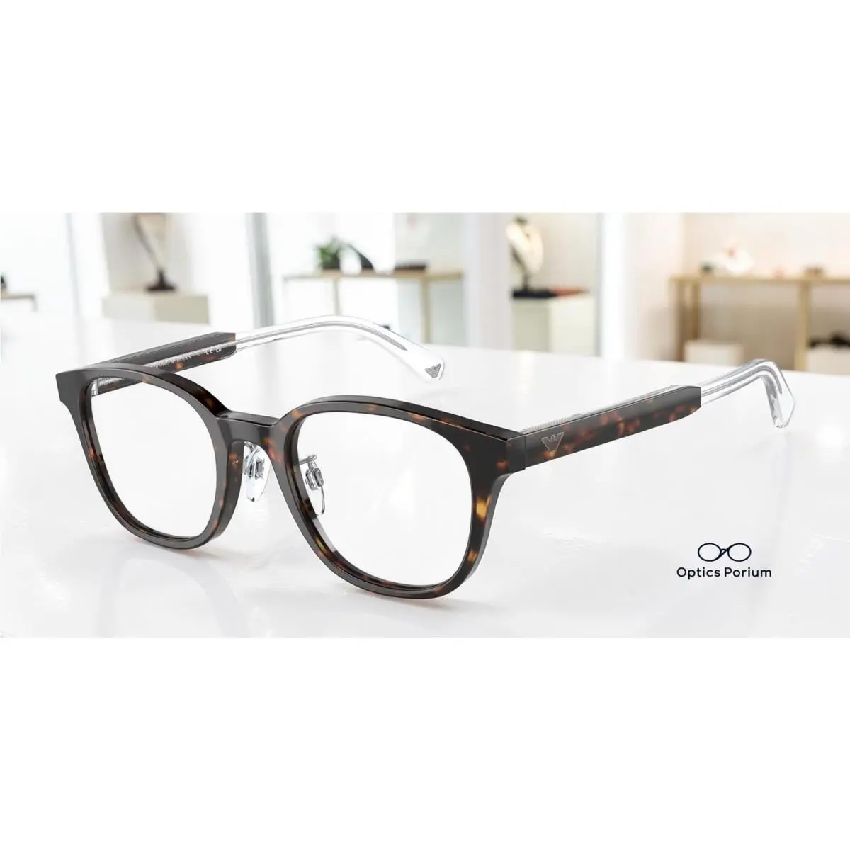 Emporio Armani EA3216D 5026 Havana Demo Lens 49 mm Men`s Eyeglasses