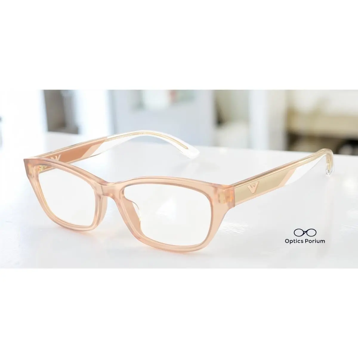 Emporio Armani EA3238U 6098 Shiny Opaline Tundra 54 mm Women`s Eyeglasses