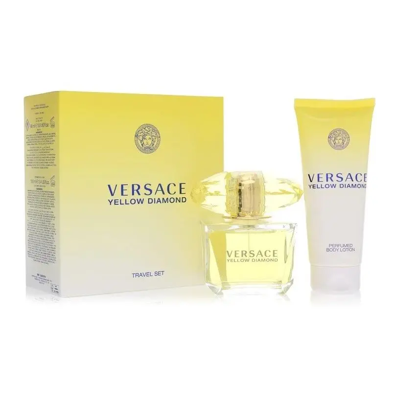 Yellow Diamond Versace Women 2 Pieces Set 3.0 oz Edt Spray 3.4 oz Body Lotion