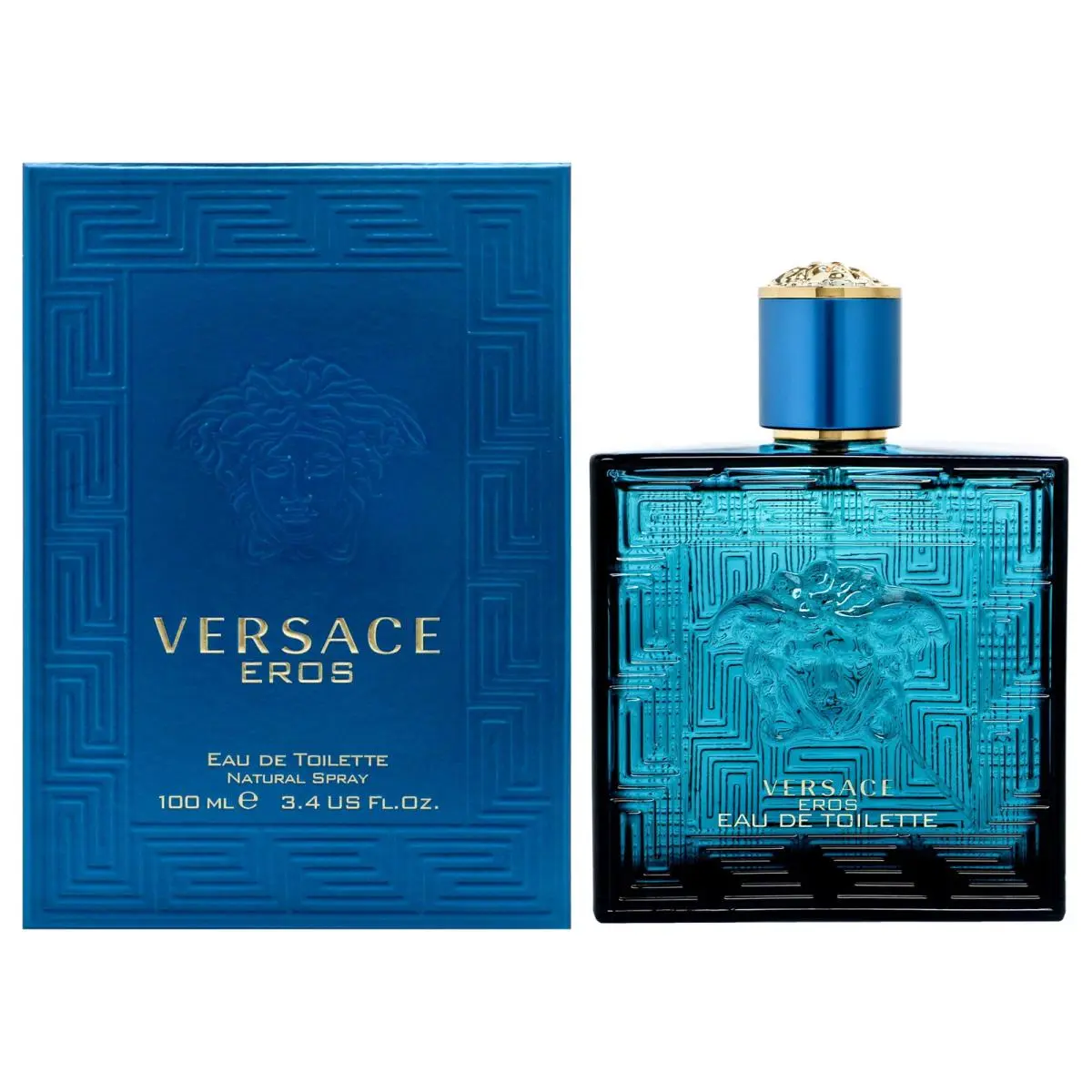 Versace Eros Eau de Toilette 3.4 oz 100 ml Spray For Men