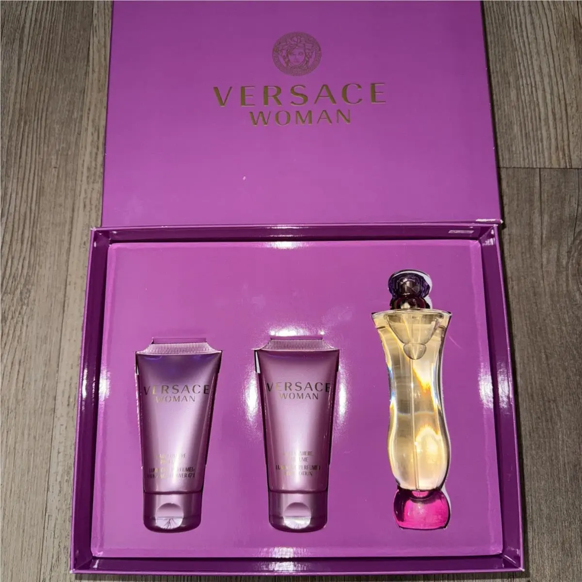 Versace Perfume Woman by Gianni Versace Edp Lotion Shower Gel Gift Set