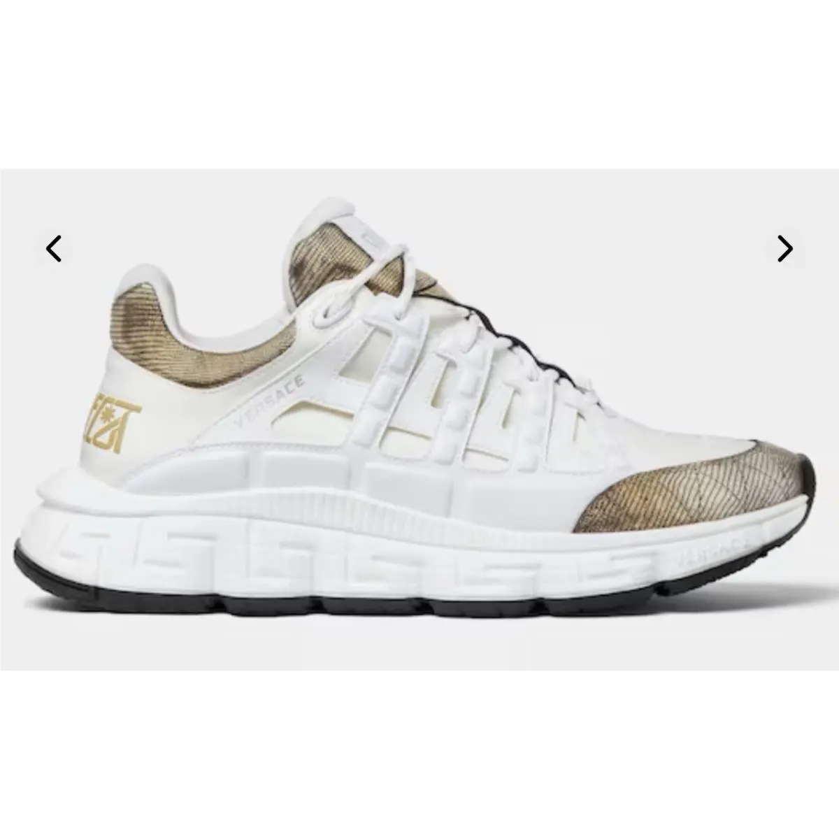 Versace Trigreca Lizard-effect Sneakers Size 42 /9 US