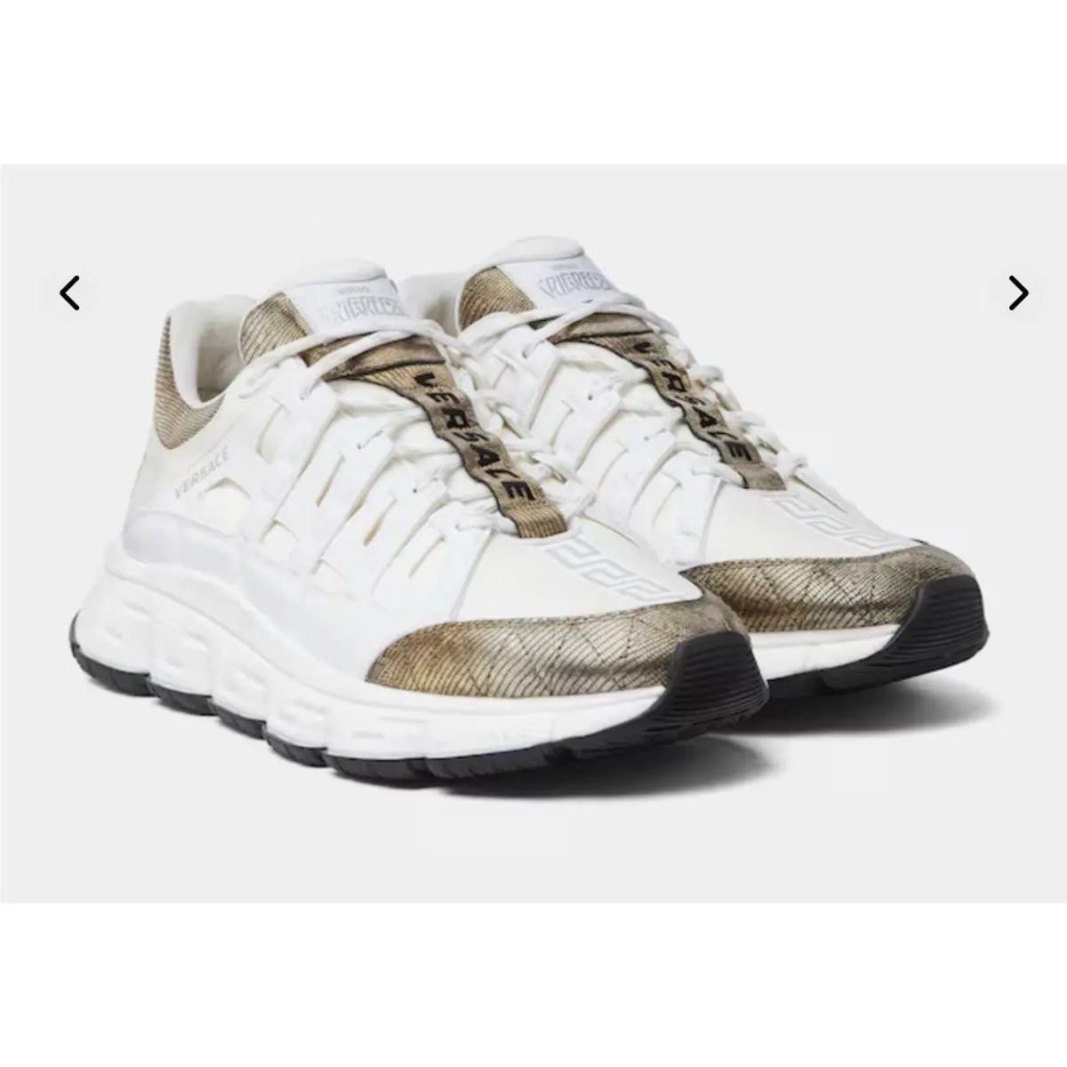Versace shoes - Versace Trigreca Lizard-Effect - Trigreca - White 0