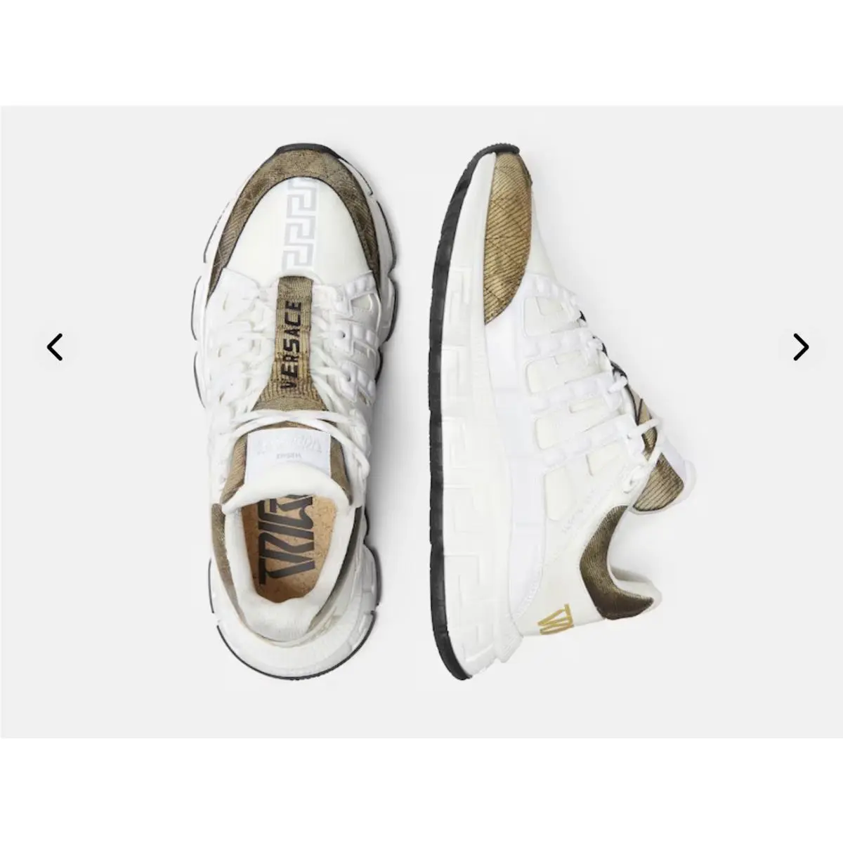 Versace shoes - Versace Trigreca Lizard-Effect - Trigreca - White 1