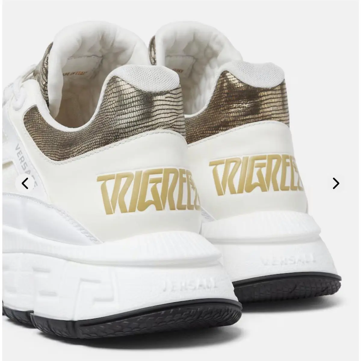 Versace shoes - Versace Trigreca Lizard-Effect - Trigreca - White 3