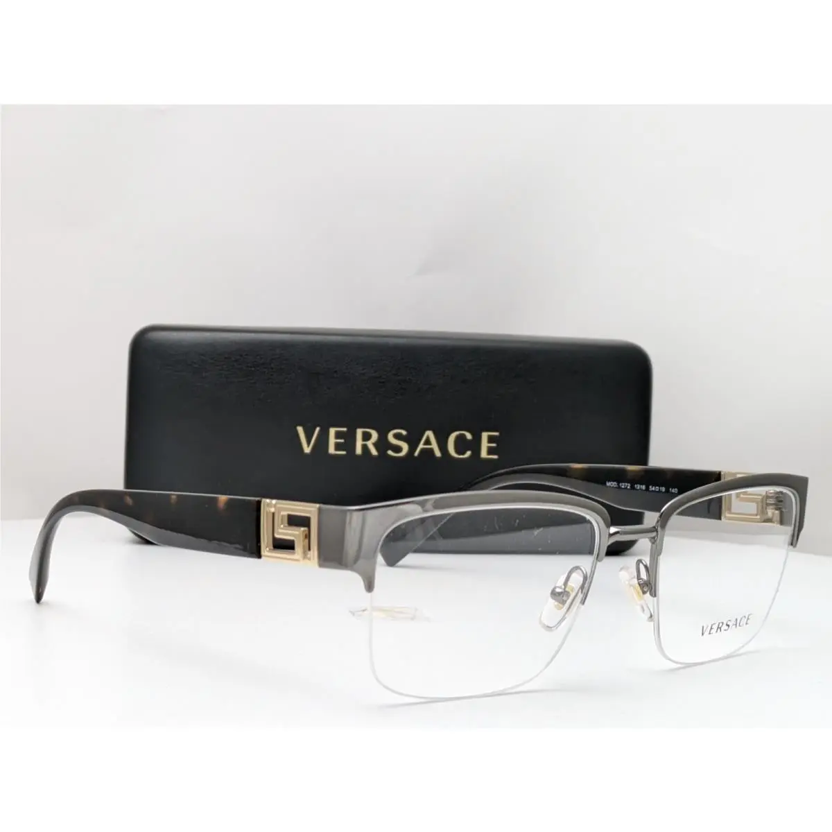 Versace Mod. 1272 VE 1272 1316 Anthracite Havana Men`s Eyeglasses 54-19-140