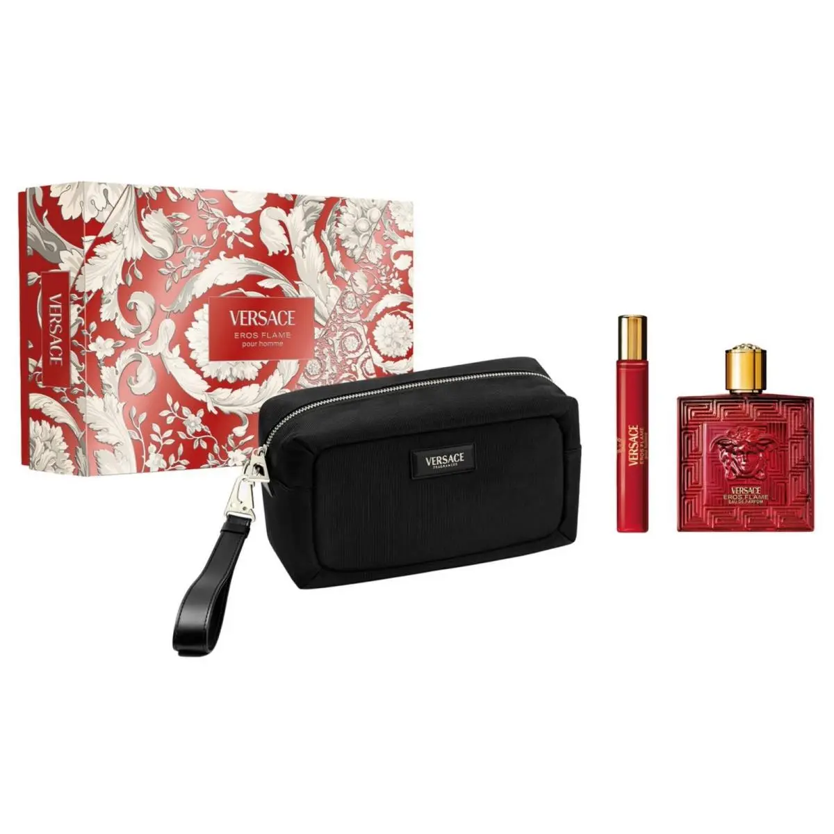Versace Men`s Eros Flame Gift Set Fragrances 8011003903146