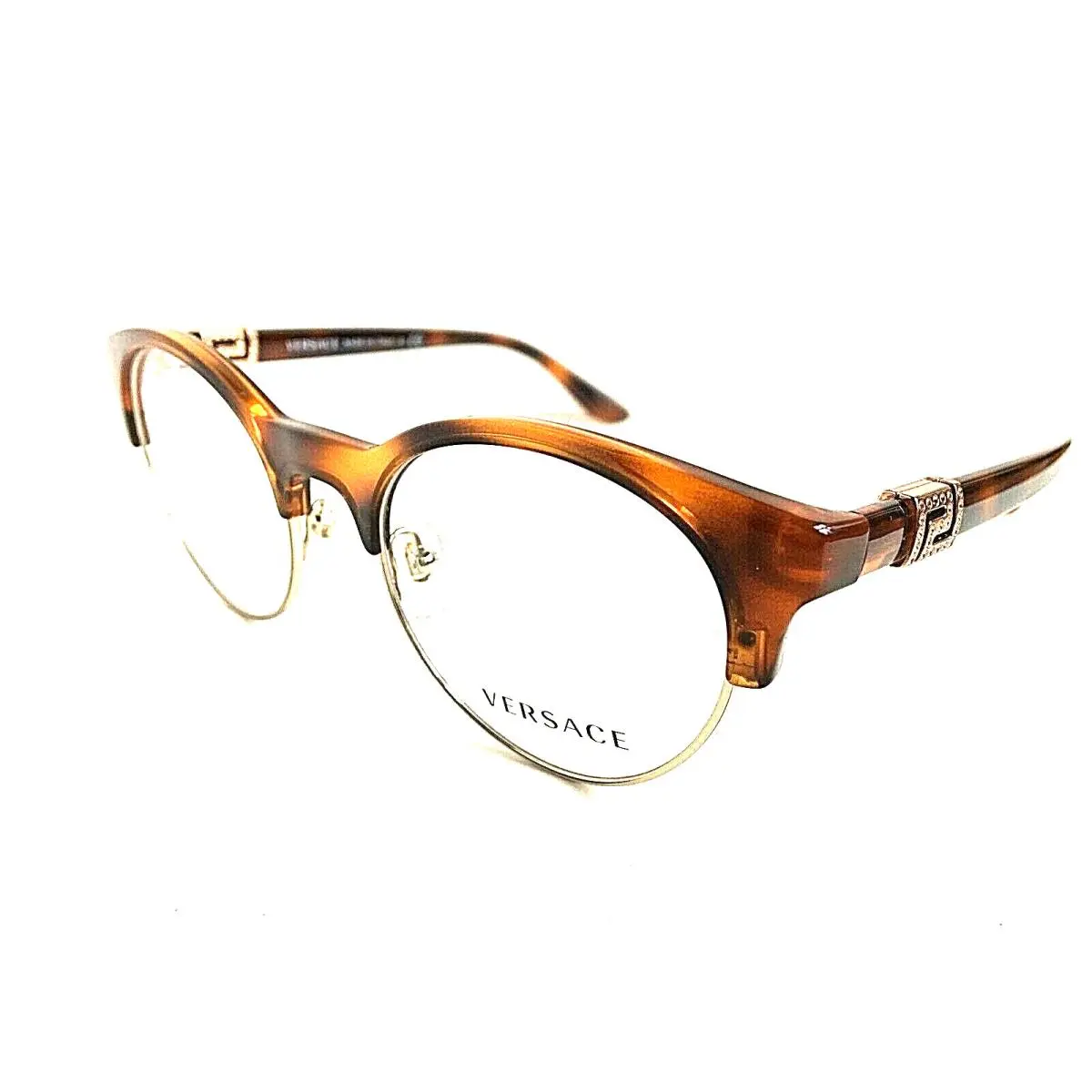 Versace Mod. 3233-B Tortoise 49mm Round Women`s Eyeglasses Frame