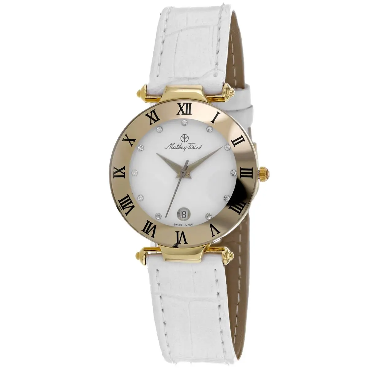 Mathey Tissot Women`s Coupole White Dial Watch - K257F