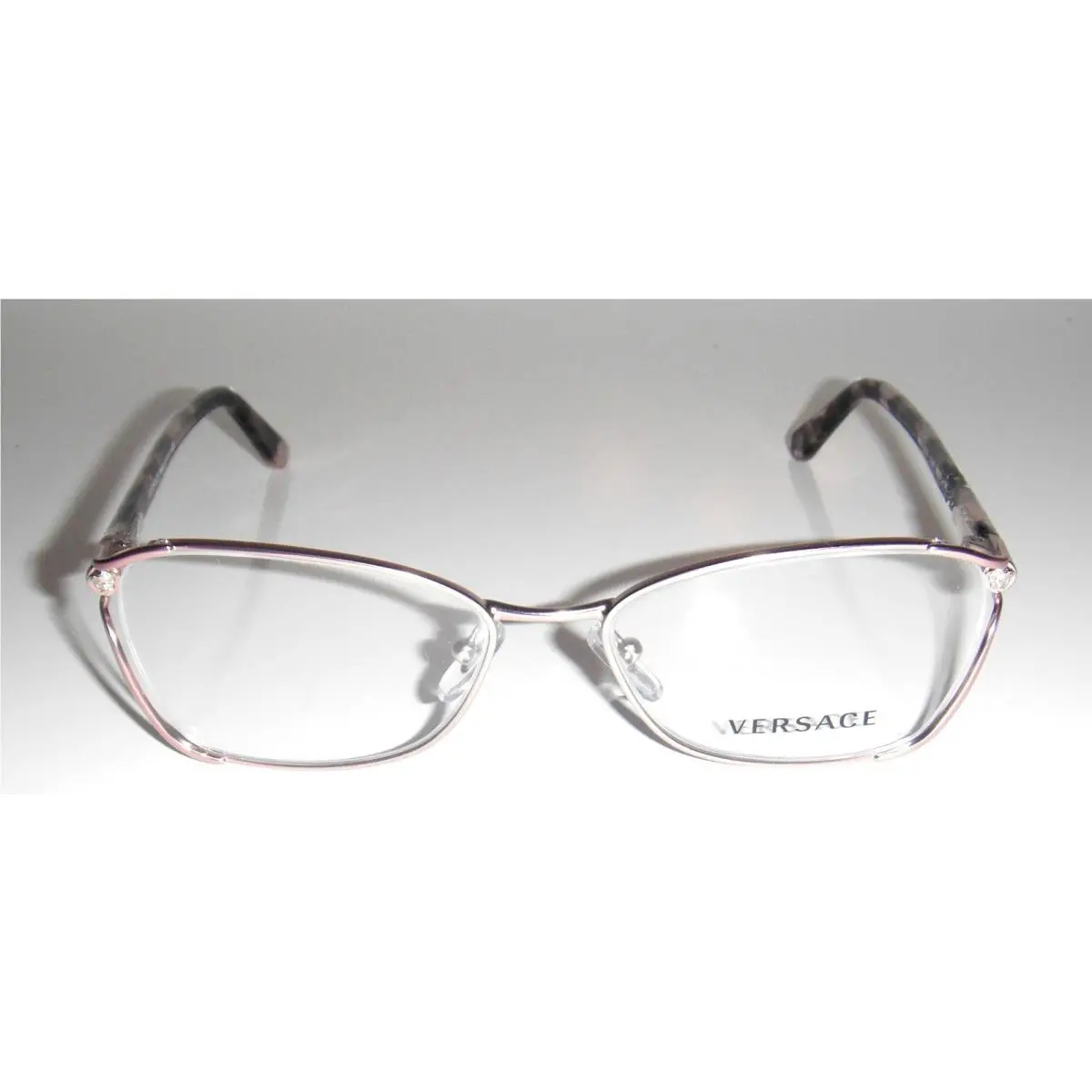 Versace Wmn VE1208 Eyewear Matte Pink Plastic Frame with Versace Print
