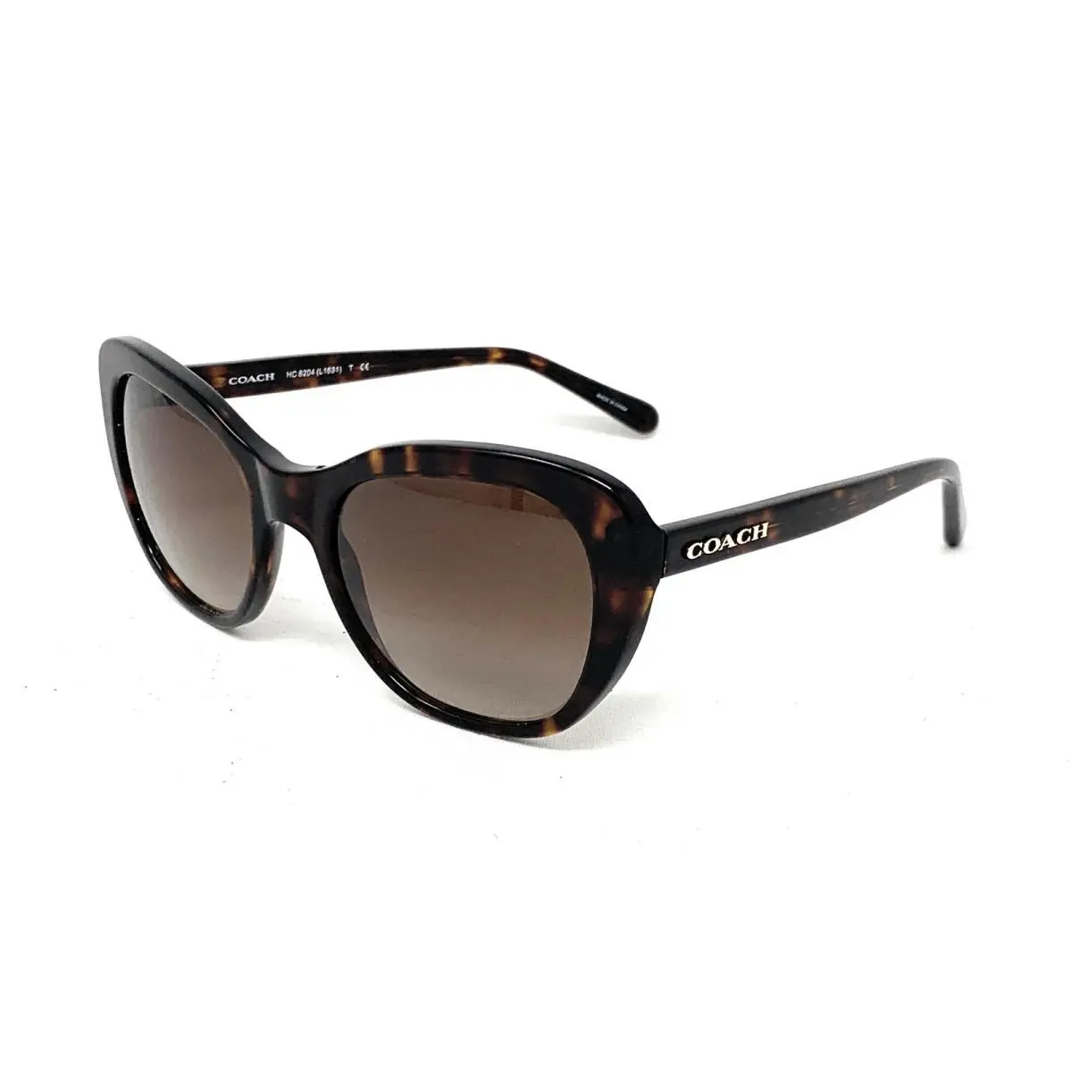 Coach HC 8204 512013 Women`s Sunglasses Dark Tortoise Cat Eye 52mm