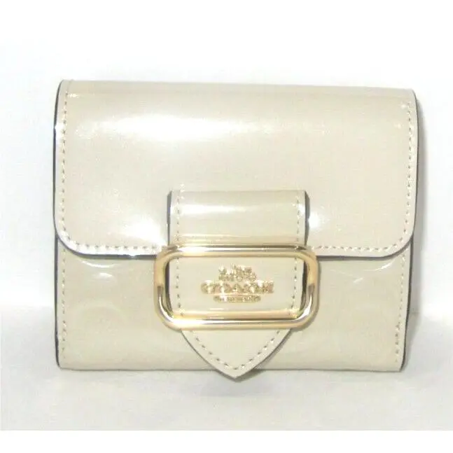 Coach CT987 Small Morgan Bifold Wallet Patent Leather