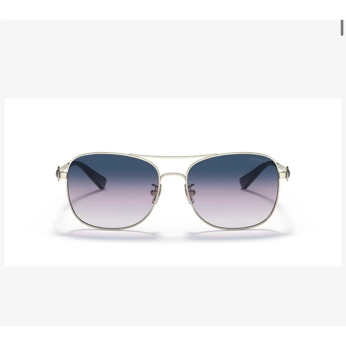 New- Coach Sunglasses HC 7127 C6177 90053C 3N Light Gold 56-16-140 Metal