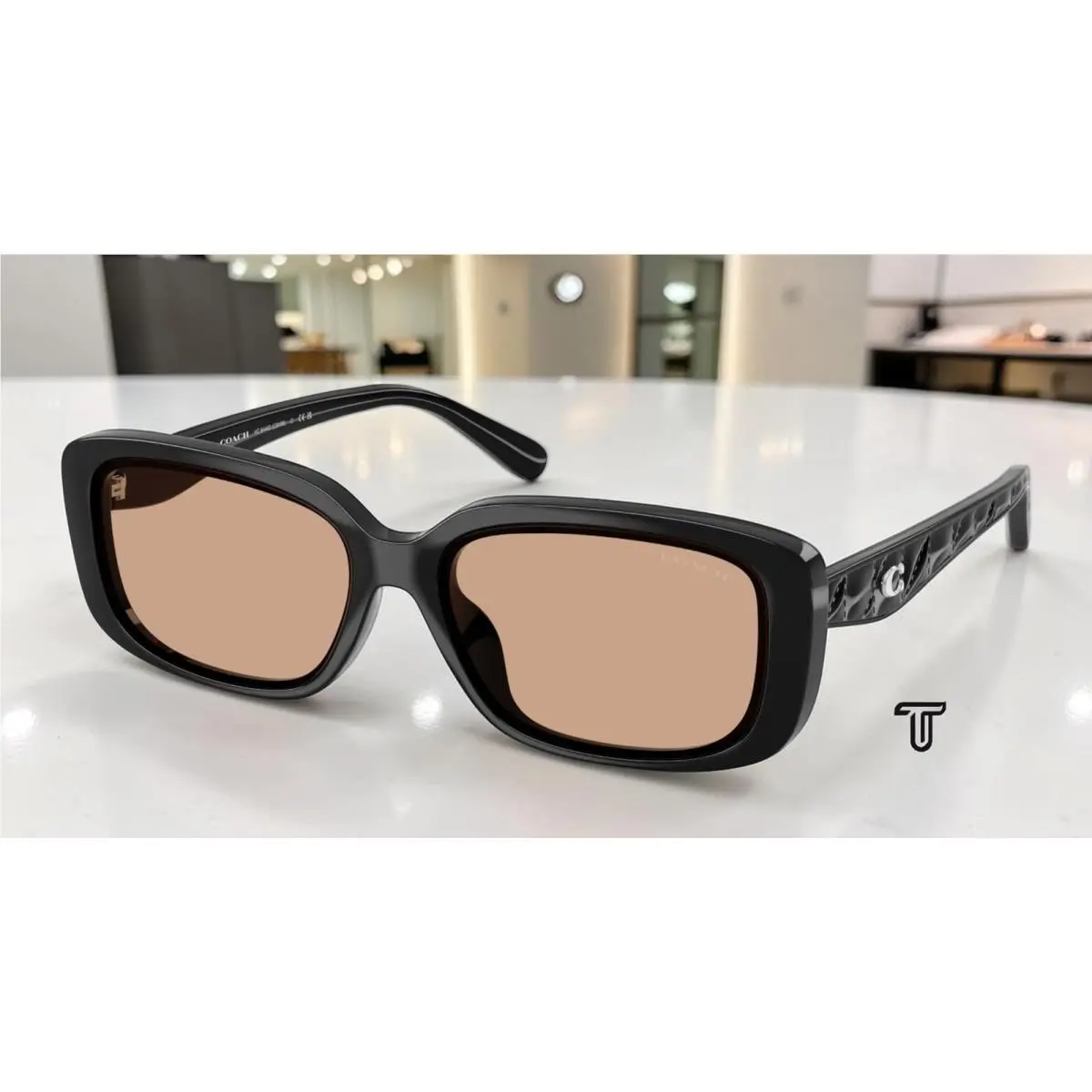 Coach HC8444D 50023G Cby86 Black Dark Pink 57 mm Women`s Sunglasses