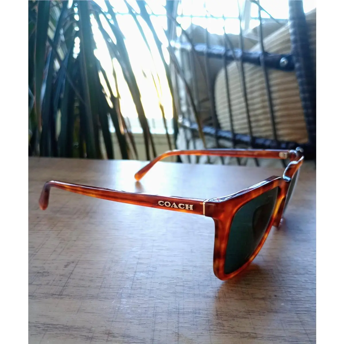 Coach Sunglasses HC8384U CL911 577482 Caramel Brown Tortoise/green 54mm