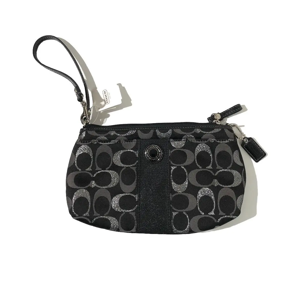 Vintage Coach Black Mini Soho Baguette Clutch Wallet Bag Purse